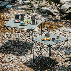 Naturehike Outdoor Ultra Light Aluminum Alloy Portable Folding Table Camping Picnic Table and Chair CNK2450JJ013