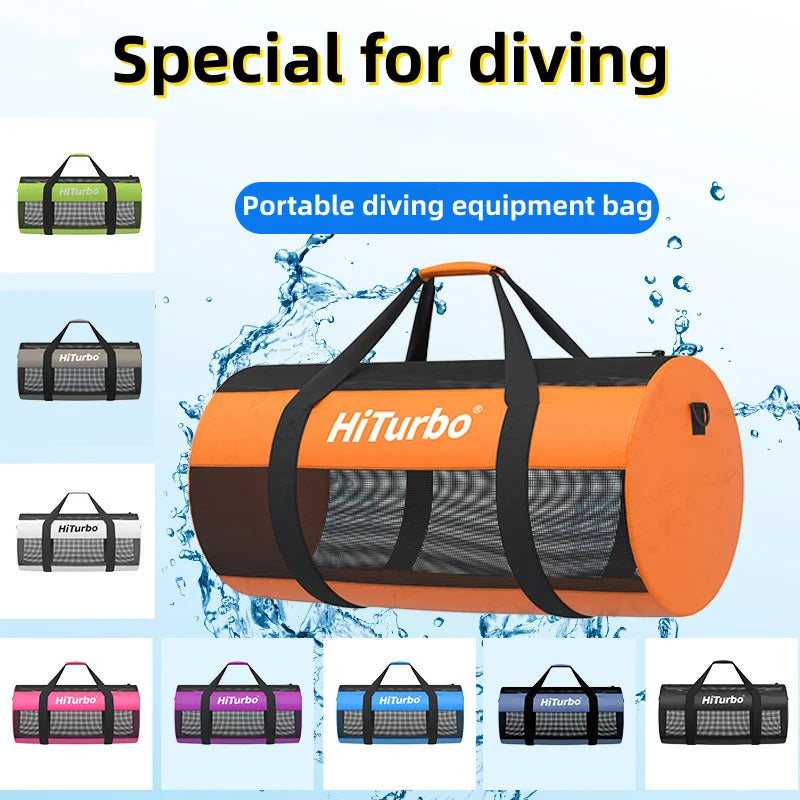 Diving Mesh Duffel Bag Oversized Diving Bags Travel Beach Gear Diving Duffels Luggage for Scuba Surfing and Snorkeling Equipment