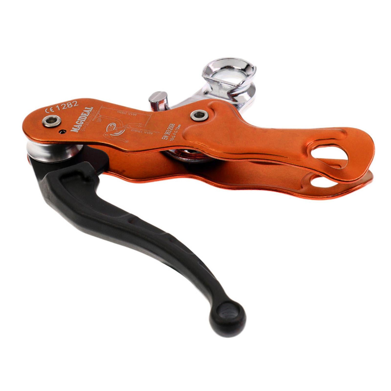 Professional Self-braking Descender Belay Device For Rock Climbing Tree Rigging Gear-12mm Single Rope