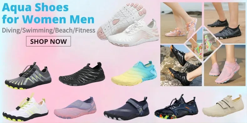 Men's and Women's Water Shoes Outdoor Recreational Swimming Climbing Fitness Cycling Beach Shoes Quick Dry Non-slip Rubber Soles