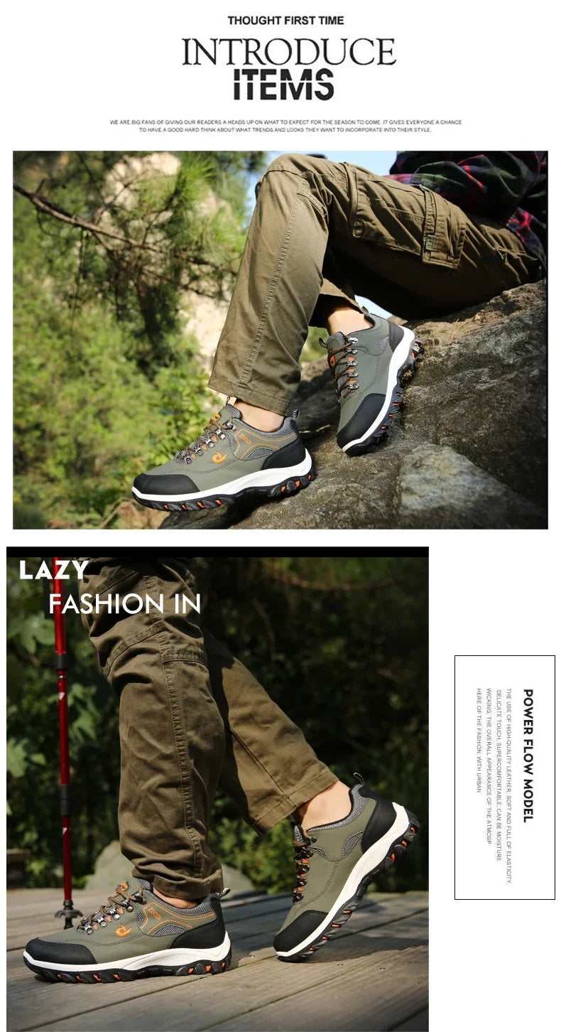 2024 New Men's and Women's Large Outdoor Hiking, Mountaineering, Camping, Running, Slow Running Shoes, Anti Slip Fashion Shoes