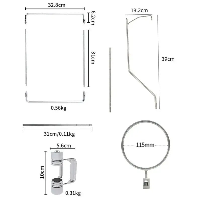 IGT-Gas Burner Windshield Portable Light Stand Desktop Storage Rack  Hanging Shelf Camping Table Accessories Outdoor IGT