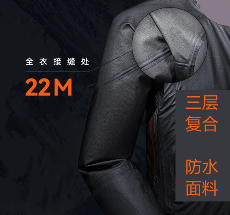 2023 New Brand Man Fishing Suit Summer Thin Soft Shell Waterproof Stormsuit Two-piece Windproof Rock Fishing Jacket Pants Men