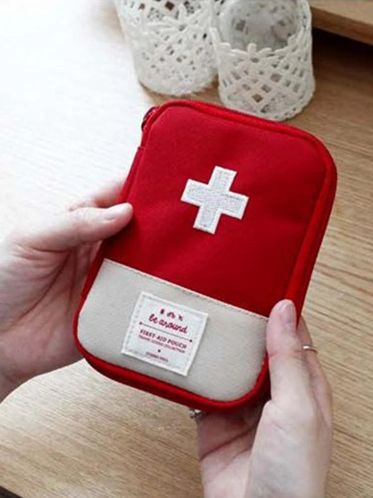 Portable Medicine Bag Cute First Aid Kit Medical Emergency Kits Organizer Outdoor Household Medicine Pill Storage Bag Travel