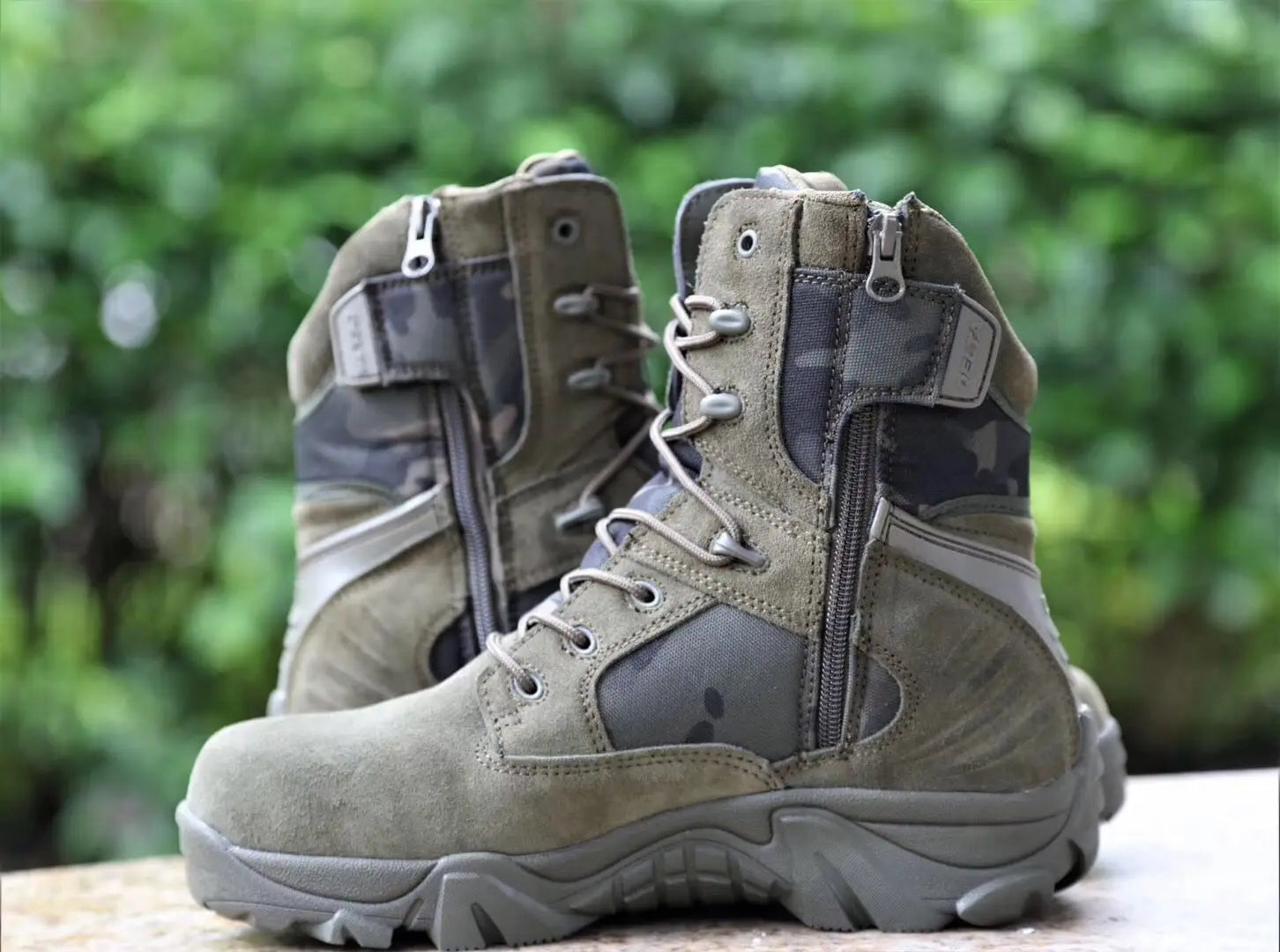 Climbing Outdoor Mens Work Safety Boots Camouflage Desert Boots Combat Training Shoes Outdoor Hiking Boots