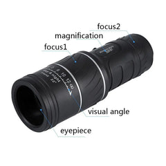 Portable Powerful Monocular Telescope 16x52 Long Range Spotting Scope Super Zoom Monocular Optical Sight For Camping Fishing