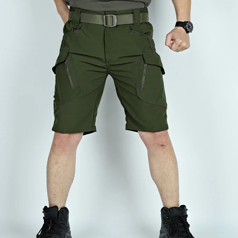 Outdoor Military Tactical Shorts for Men, Waterproof Urban Short Trekking Pants, Multi Pocket Hiking Shorts, Summer Clothing