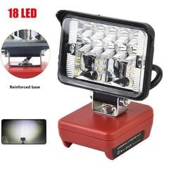 For Milwaukee Lithium M18 20V Battery LED Work Light 3 inch Electric Torch Spotlight Portable Emergency Flood Lamp Camping Lamp