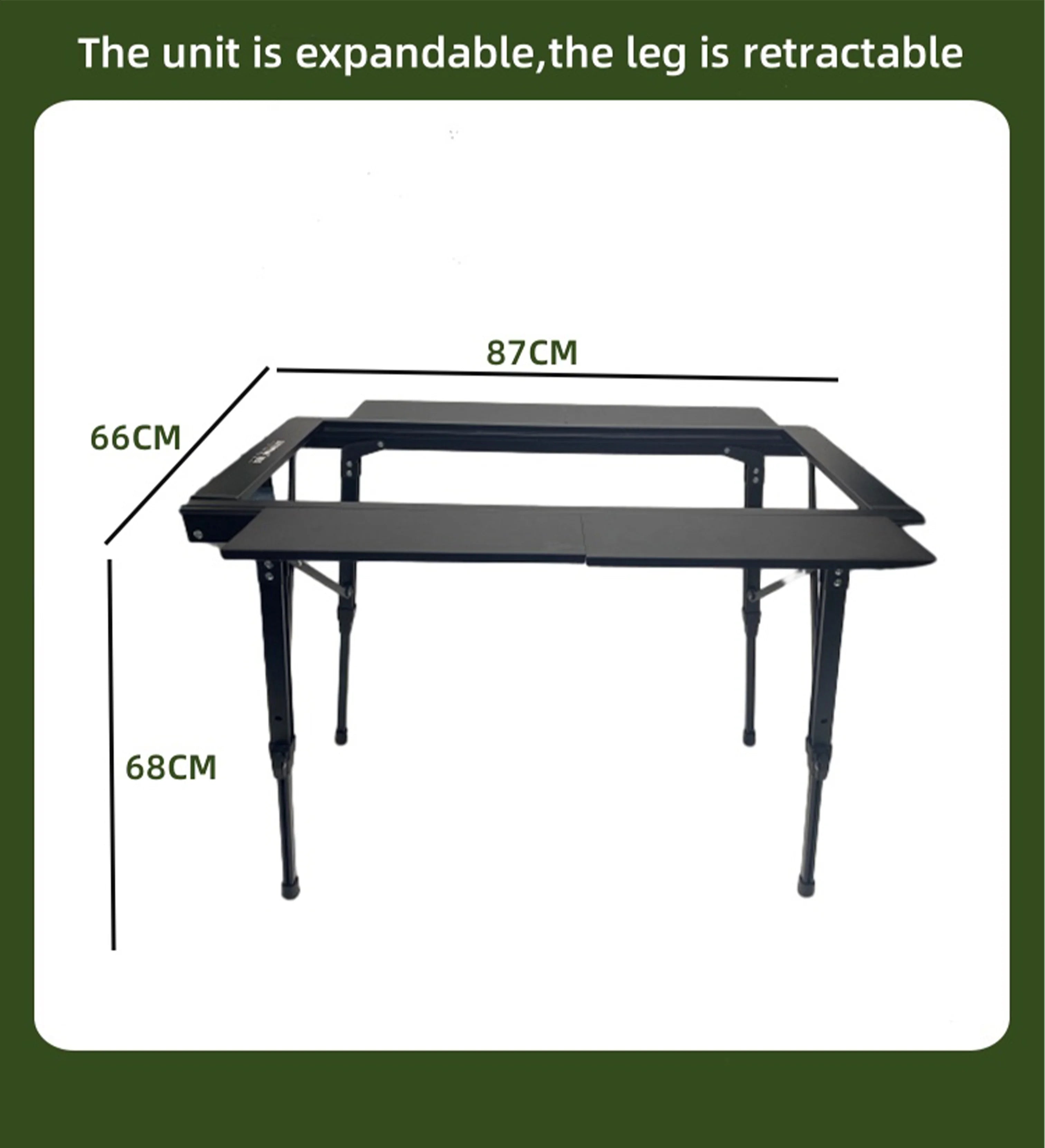 Tryhomy IGT 3 Unit ALuminum Alloy Table Camping Lifting Table Detachable BBQ Multi-functional Table Extensible Picnic Table