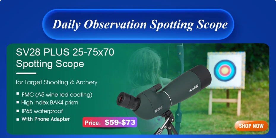 SVBONY SA205 8X42 ED Flat-field Binoculars,IP67 Waterproof BAK4,Bird Watching,Stargazing,Camping,Travel,Astronomy