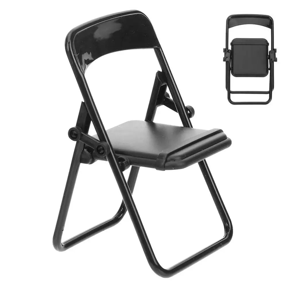 Mini Chair Shape Phone Holder Adjustable Cute Colorful Folding Chairs Mobile Phone Stand Multifunctional For Cell Phone