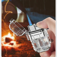 Cigarette Lighter Mini Butane Gas Lighter Outdoor Camping Survival Windproof  Waterproof Jet Lighters smoking accessories