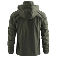 US Hot Sale Men 5XL Soft Shell Hiking Jacket Outdoor Multi-pocket Hooded Windproof Tactical Plus Size Camping Safari Windbreaker