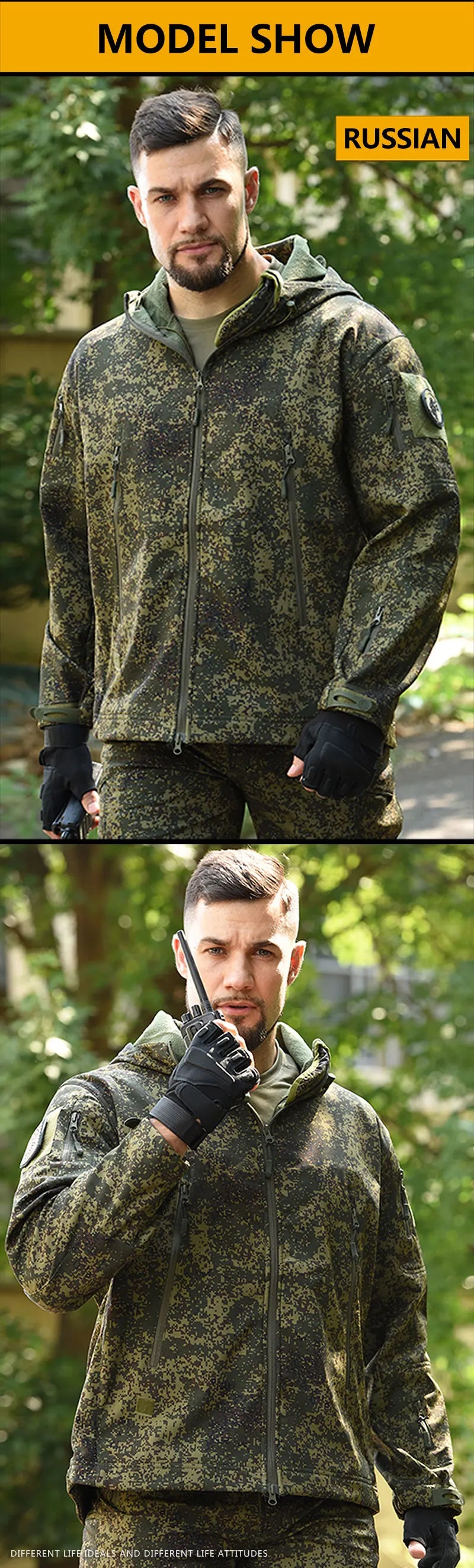 Waterproof Jacket Warm Windbreaker Men Clothing Soft Shell Hunting Coat Windproof Tactical Jackets Big Size Camouflage Jacket