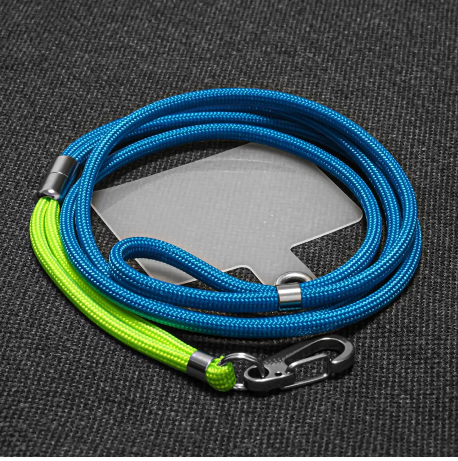 Long Hanging Neck Outdoor Nylon Climbing Rope Lanyard Bold Pendant Phone Universal with Fixed Clip Lanyard Mobile Phone Lanyard