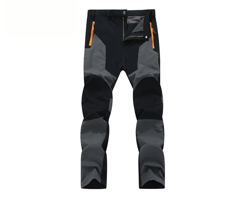 TRVLWEGO Summer Men Hiking Pants Fishing Trousers Trekking Quick Dry Outdoor Travel Elastic Fabric Cycling Camping Clothing