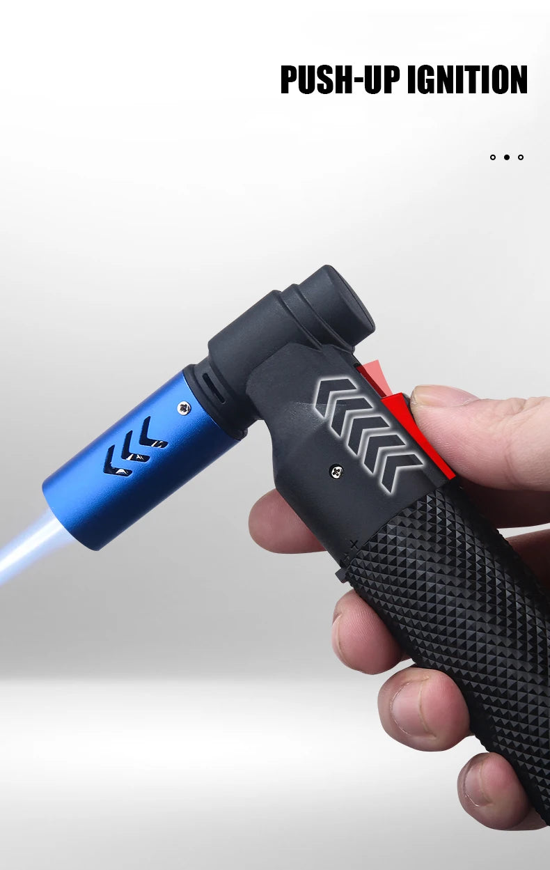 Honest Gun Strong Windproof Blue Flame Cigar Adjustment  Spray Gun 1300 ° Outdoor Camping Stylish Torch Lighter Gadgets