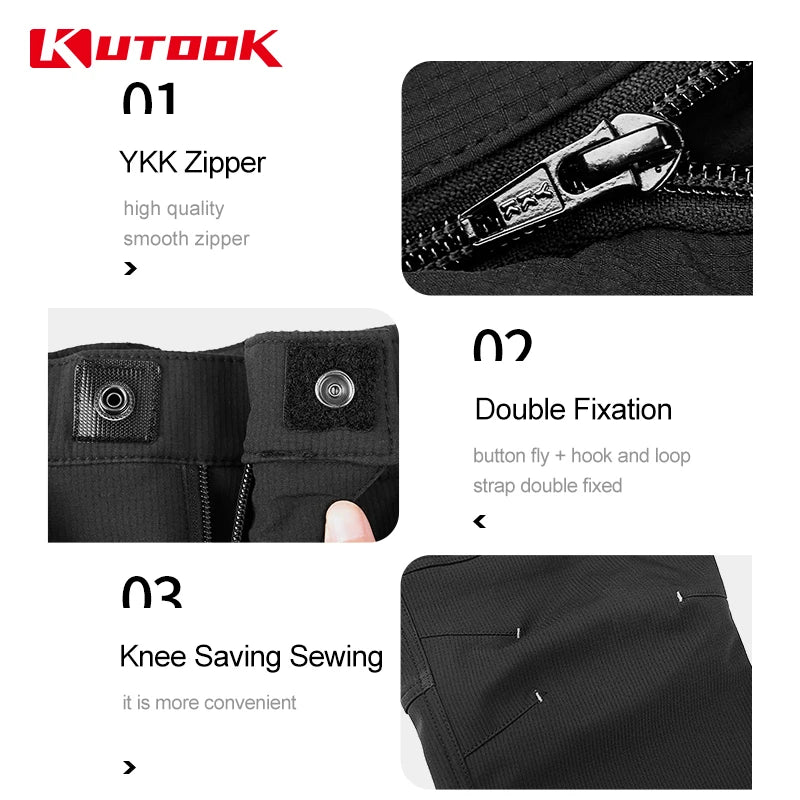 KUTOOK Women‘s Trekking Pants Waterproof Outdoor Camping Hiking Pants Softshell Trousers Cargo Pants for Women Hiking Clothing