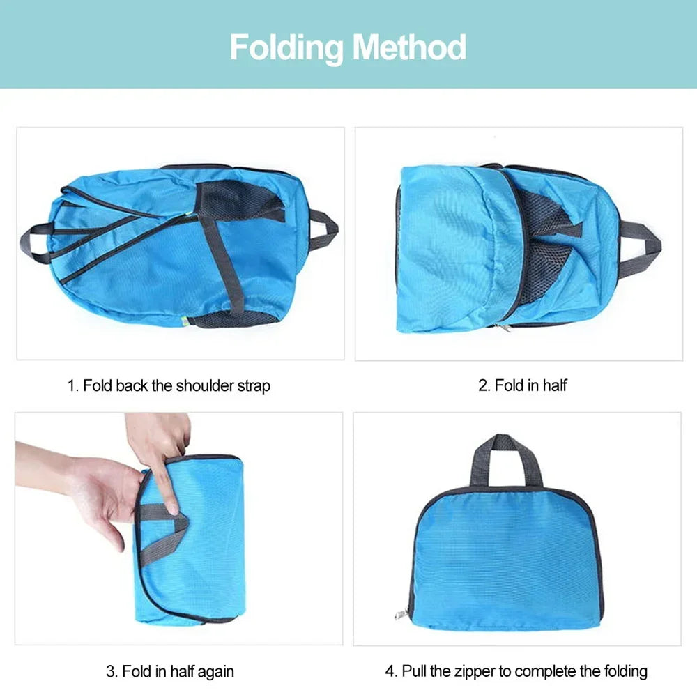 Foldable Backpack Camping Hiking Ultralight Folding Travel Daypack Bag Outdoor Mountaineering Sports Daypack for Men Women