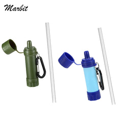 Outdoor Drinking Water Filtration Purifier Emergency Life Portable Survival Straw Water Filter Travel Camping Supplies