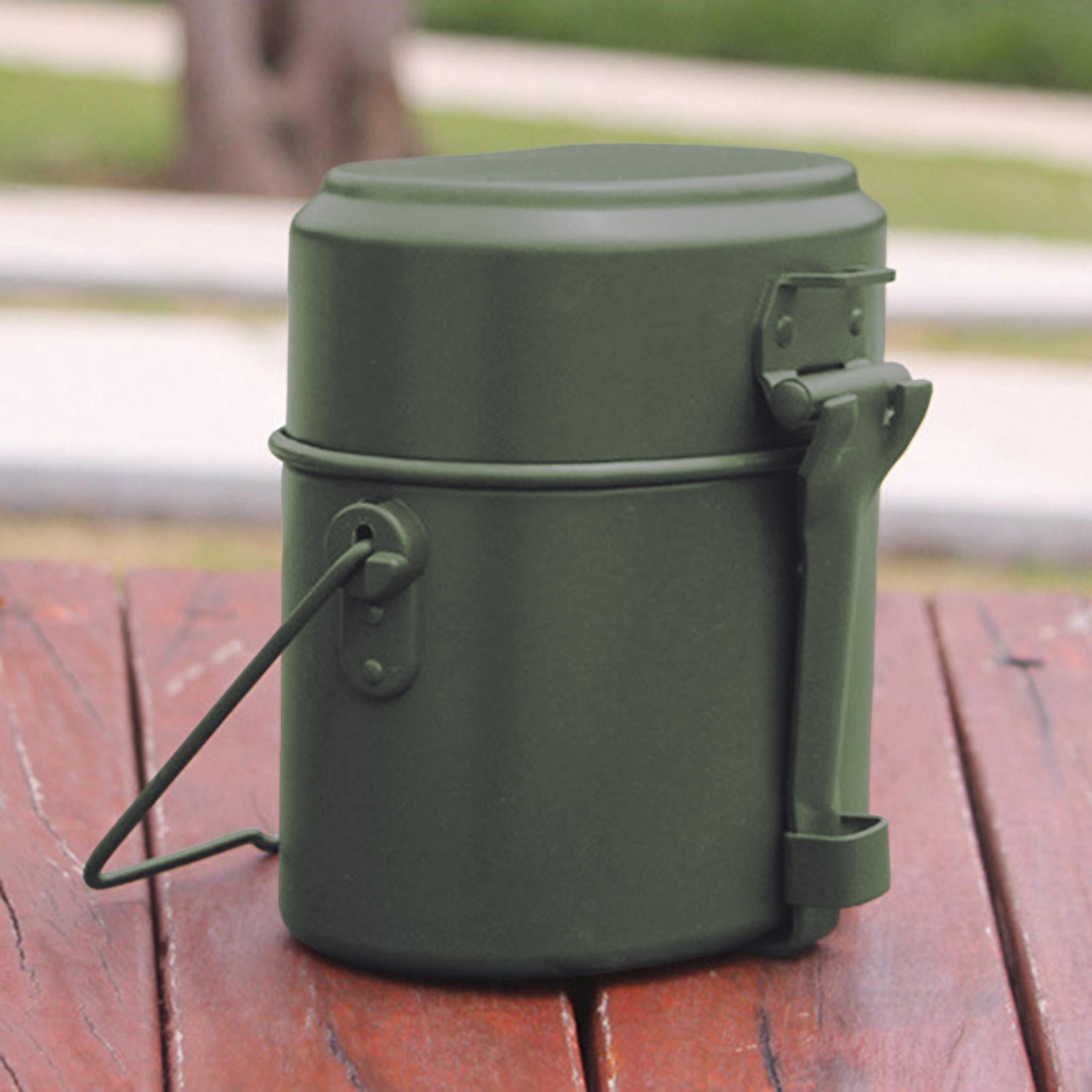 3Pcs/Set Lunch Box Aluminum Alloy Mess Tin Pot and Pan Set Cookware for Camping Picnic Wild Food Container Cooking