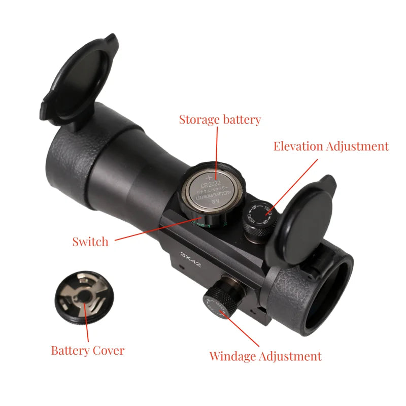 3x44 red dot 2x40 hunting lunettes 3x42 telescopic sight 11/20mm track installation Spotting scope for rifle Outdoor hunting