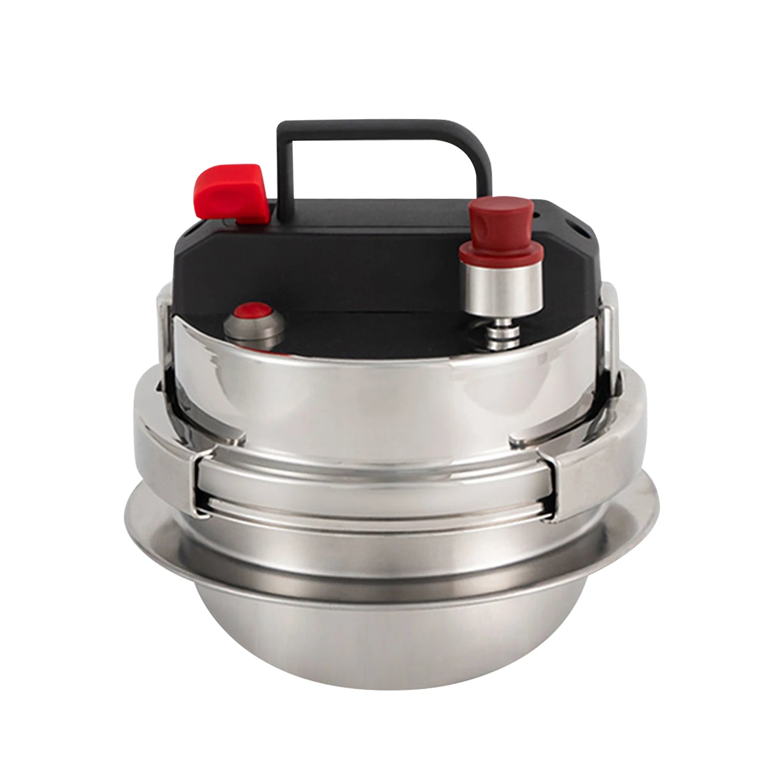 1.2L/1.6L Stainless Steel Pressure Cooker Outdoor Camping Portable Micro Pressure Cooker Household 5-minute Quick Cooking Pot