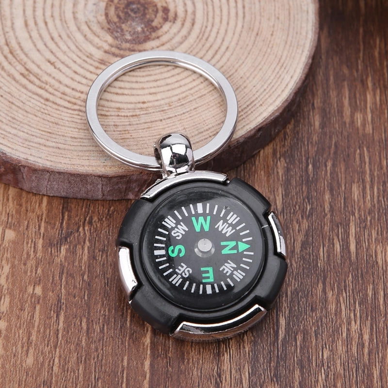 Outdoor Camping Hiking Mini Compass Navigator Portable Keychain Survival Tool