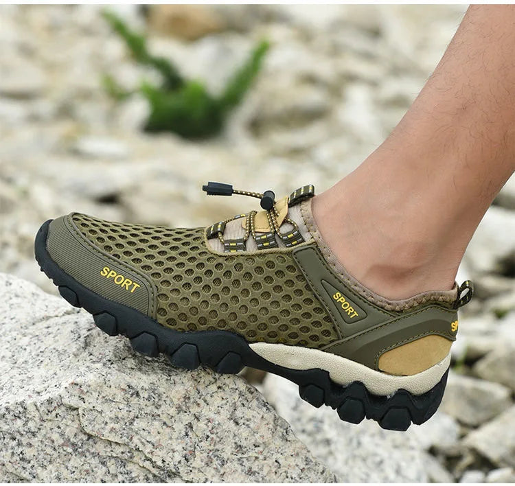 Breathable Sneakers Men Shoes 2023 Fashion Shoes For Men Climbing Hiking Shoes Men Outdoor Beach Wading Tenis Barefoot Sneakers