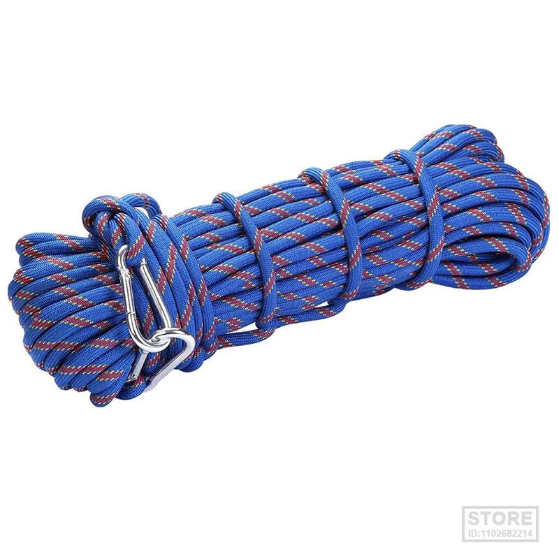 10M/15M/20M/30M Climbing Rope Outdoor Rescue Rope Climbing Safety Paracord Insurance Escape Rope Hiking Survival Tool