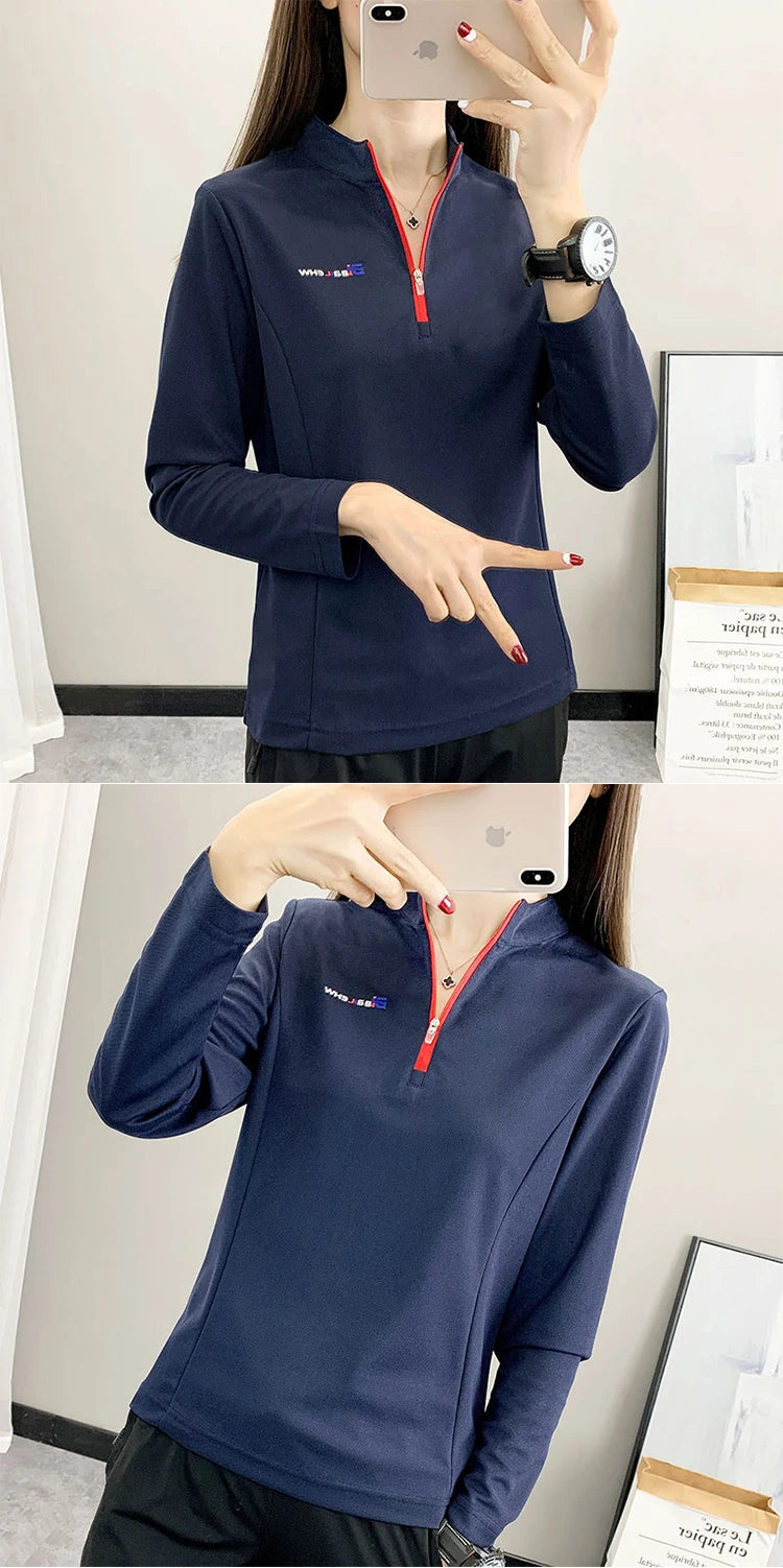 Spring Autumn Women Long sleeve T-shirts Outdoor Camping Trekking Sport Sun Protection Clothes Woman Long Sleeve Female Clothing