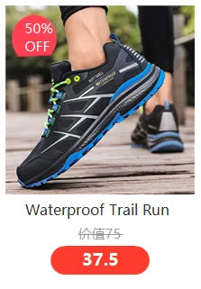 Original Men Hiking Shoes Breathable Mesh Men Sneakers Lightweight Outdoor Running Sport Cycle Lock Shoes Men Camping Trekking