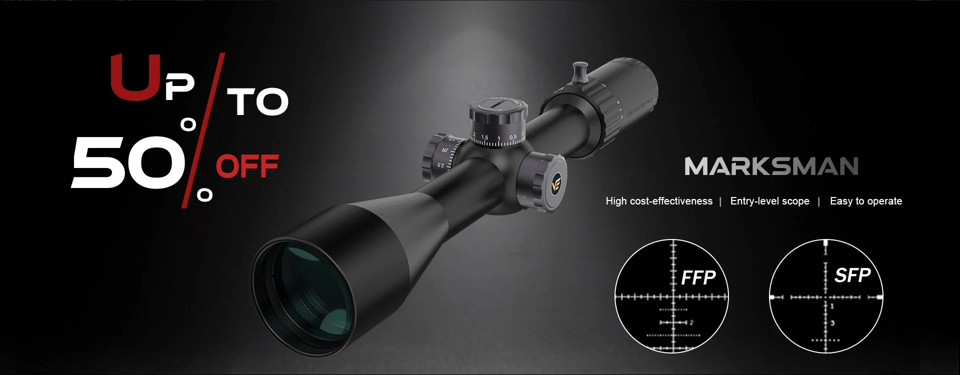 Vector Optics Veyron 3-12x44 SFP&FFP Hunting Riflescope Optical Spotting Scopes Etched MPR-4 Reticle fit Airsoft .223 .308win