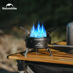 Naturehike Camping Stove Outdoor Kitchen Gas Stove IGT Burner Portable Cookware Ultralight Three-Head Gas Burner Rack BBQ Picnic