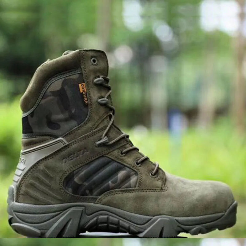 Climbing Outdoor Mens Work Safety Boots Camouflage Desert Boots Combat Training Shoes Outdoor Hiking Boots