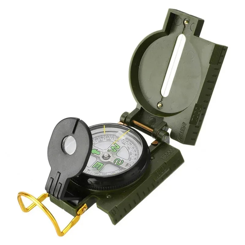 2023 New Portable Compass Outdoor Camping Folding Compass Green Hiking Survival Trip Precision Navigation Expedition Tool