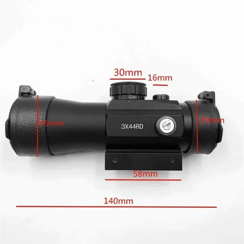 3x44 Red Dot Scope 1x40 Hunting Lunettes Telescopic Sight 11/20mm Track Installation Spotting Scope for Rifle Outdoor Hunting