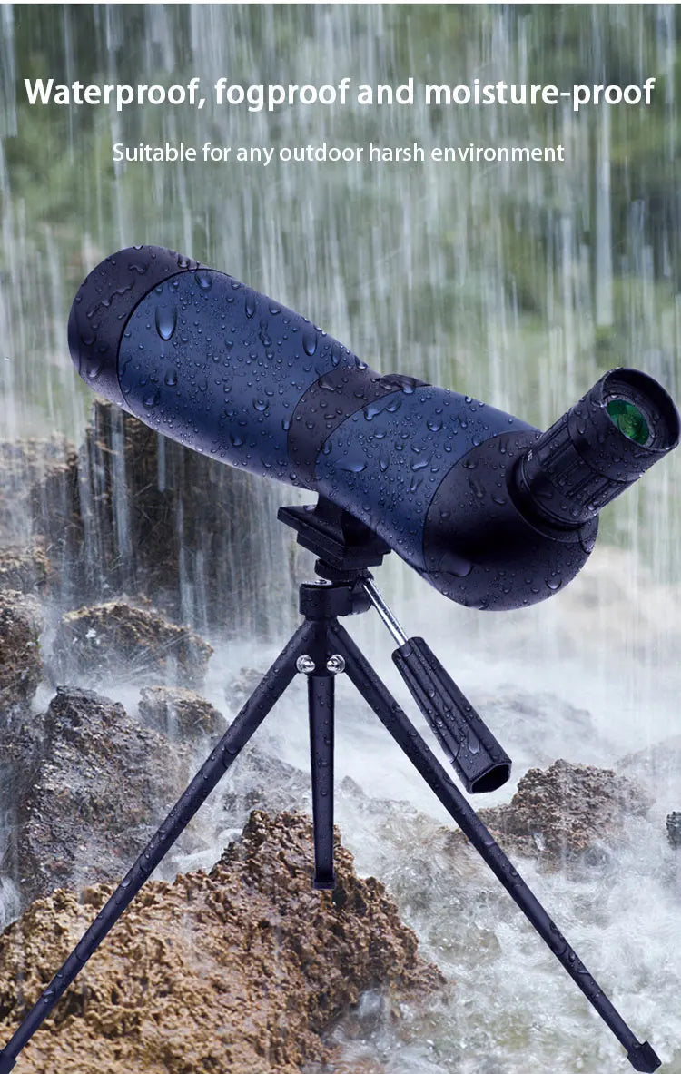 25-75x70 Zoom Spotting Scope HD Monocular High Magnification Waterproof Telescope W/Table Tripod For Birding Hunting Traveling