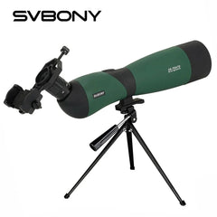 SVBONY SV403 Zoom Telescope 25-75x70mm Spotting Scope Multi-Coated Optics Monocular 64-43ft/1000yards W/ Table Tripod