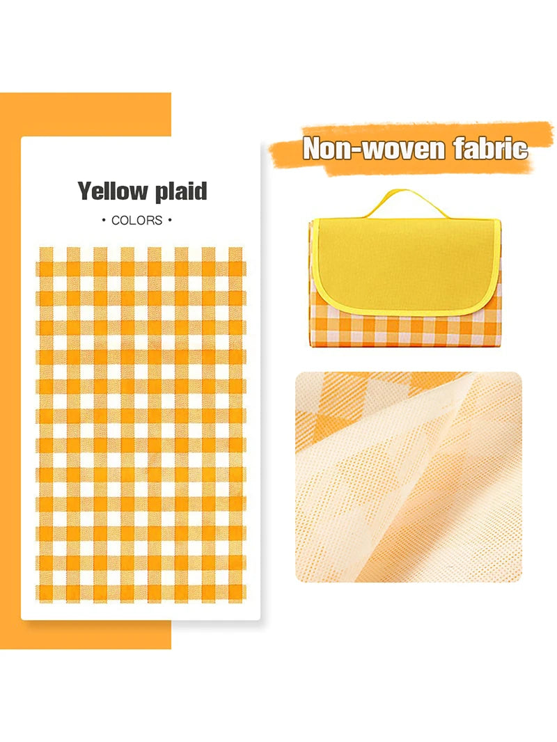 1PC Foldable Picnic Mat Portable Sand Beach Mats Non-woven Fabric Thicken Tent Camping Blanket Pad Moisture-proof Outdoor Picnic