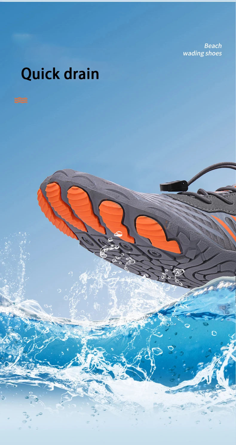 Men's And Women's Water Shoes Outdoor Leisure Swimming Rock Climbing Fitnessl Beach Shoes Quick Dry Non-slip Rubber Sole