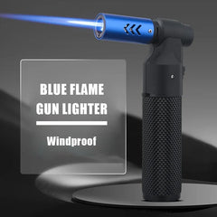 Honest Gun Strong Windproof Blue Flame Cigar Adjustment  Spray Gun 1300 ° Outdoor Camping Stylish Torch Lighter Gadgets