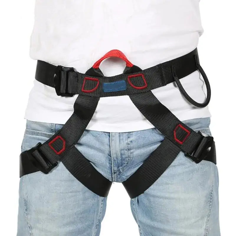 Climbing Harness, Rock Climbing Harness Protect Waist Safety Harness, Half Body Harness for Mountaineering Fire Rescuing