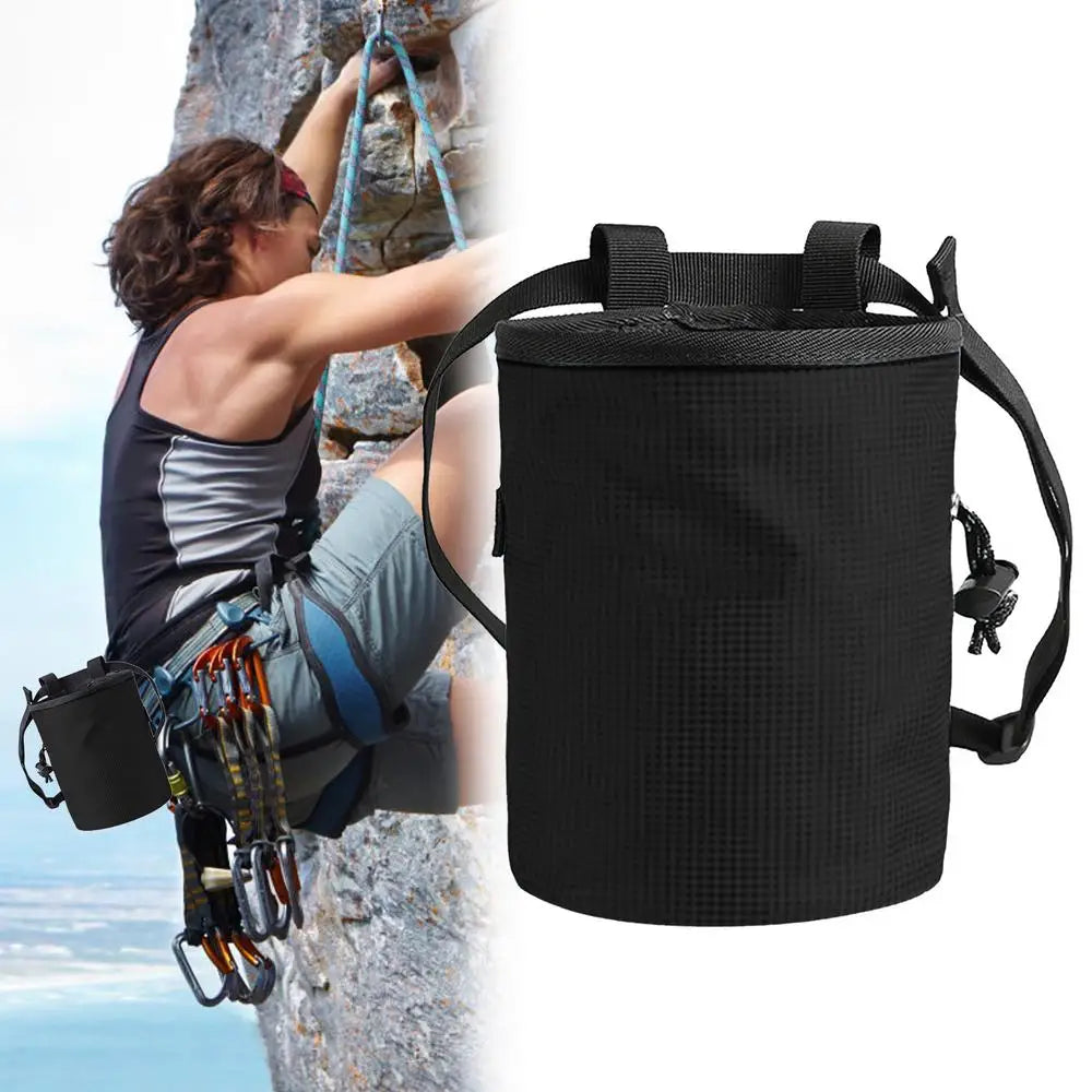 Rock Climbing Chalk Bag Sports Drawstring Gym Bouldering Chalk Bag Non-Slip Design Fanny Pack For Rock Climbing Weightlifting