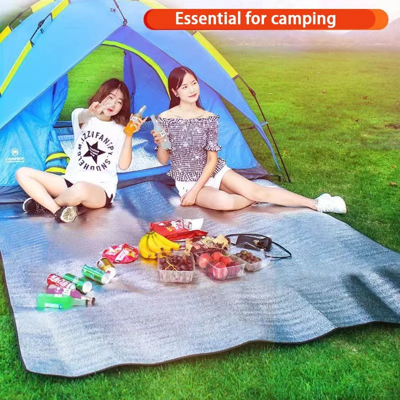 Aluminum Foil Moisture-proof Pad Outdoor Camping Waterproof Tent Footprint Portable Picnic Mat Lightweight HIking Sleeping Pad