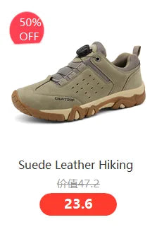 Original Men Hiking Shoes Breathable Mesh Men Sneakers Lightweight Outdoor Running Sport Cycle Lock Shoes Men Camping Trekking