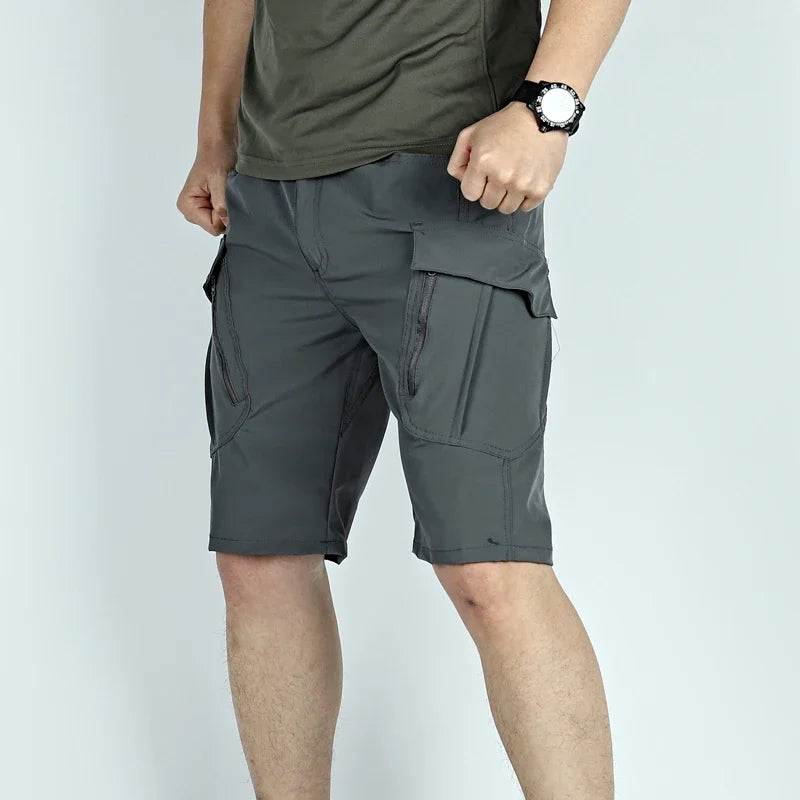 Outdoor Military Tactical Shorts for Men, Waterproof Urban Short Trekking Pants, Multi Pocket Hiking Shorts, Summer Clothing