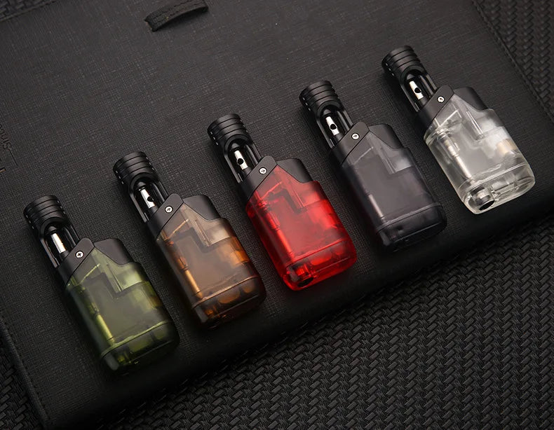 Portable Transparent Oil Window Butane Gas Torch Turbo Jet Flame Lighters Outdoor Camping BBQ Windproof Cigar Lighter