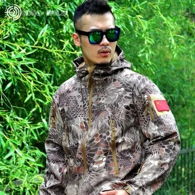 Waterproof Shark Skin Soft Shell Jacket or Pants Men Tactical Camouflage Jacket Winter Autumn Coat Clothes