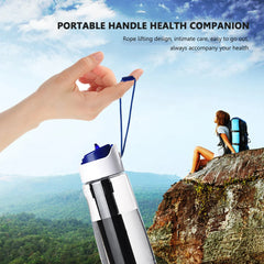 750ml Outdoor Water Filter Drinking System Bottle Survival Camping Water Filtration Bottle Purifier for Camping Hiking Traveling